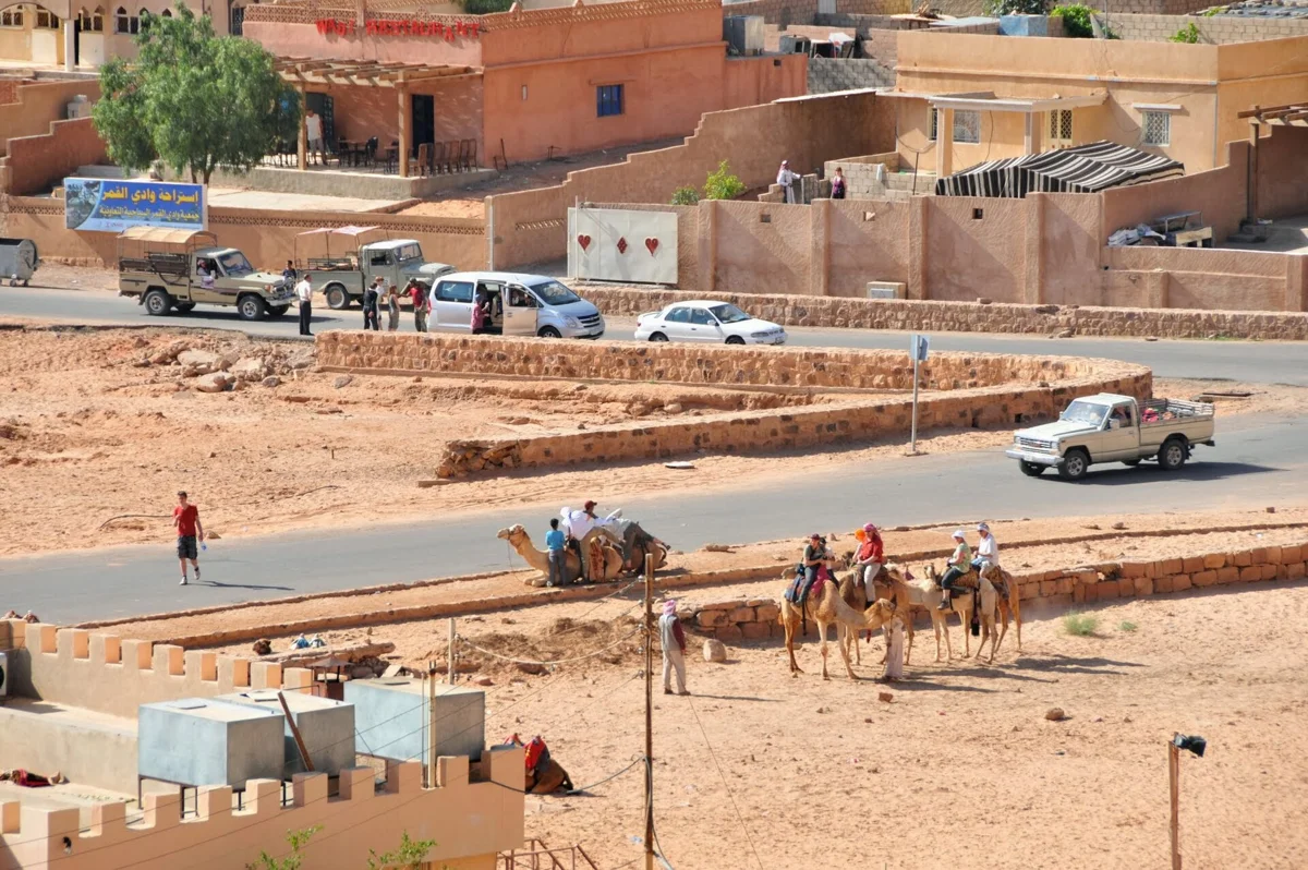 Rum Village from the hillside, where most tours start after you get to Wadi Rum