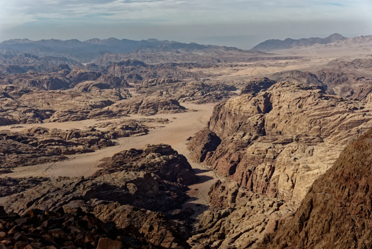 The view from Jabal Umm ad Dami, a second-day hike when planning how many days in Wadi Rum
